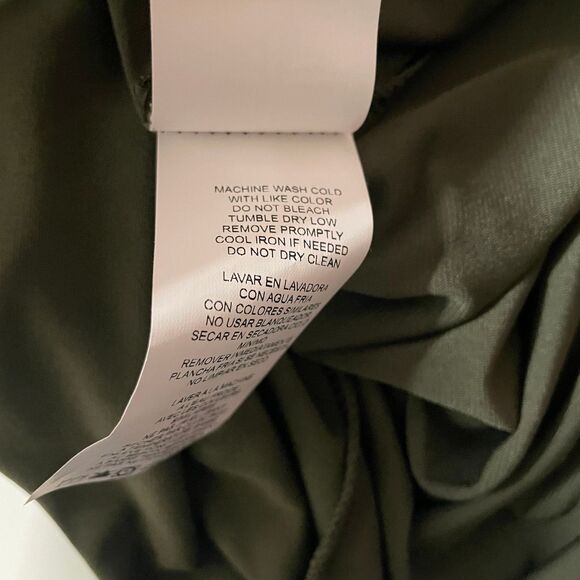 Tash + Sophie Dark Olive Green Asymmetrical Hem Jumpsuit NWT Size XS - Picture 6 of 10